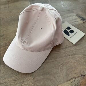 New Frank and Oak The Dad Cap in pastel petal pink